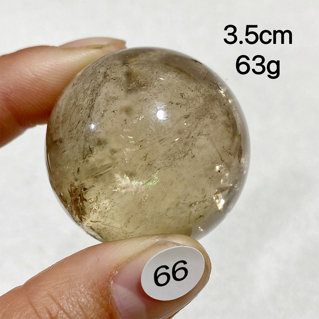 Natural Smokey Quartz Crystal Sphere