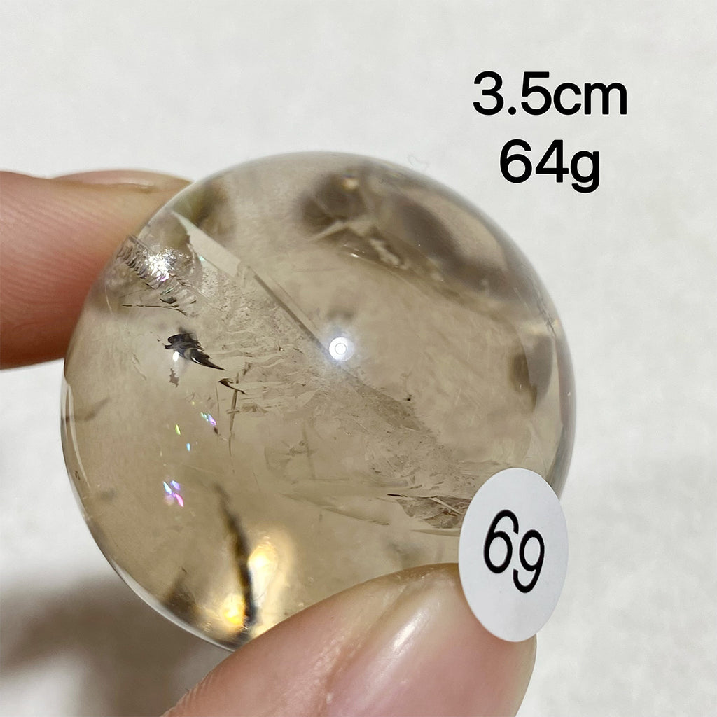 Natural Smokey Quartz Crystal Sphere