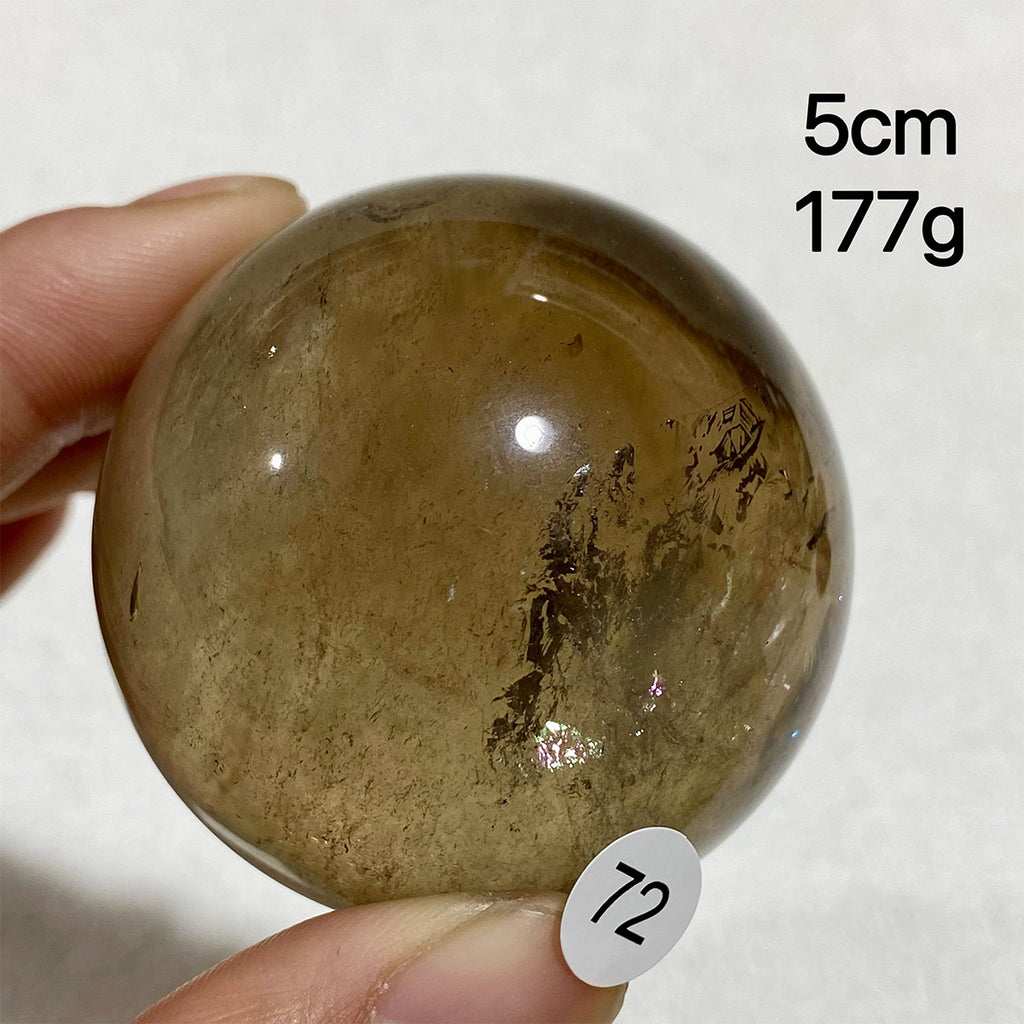 Natural Smokey Quartz Crystal Sphere