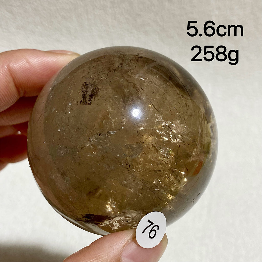 Natural Smokey Quartz Crystal Sphere