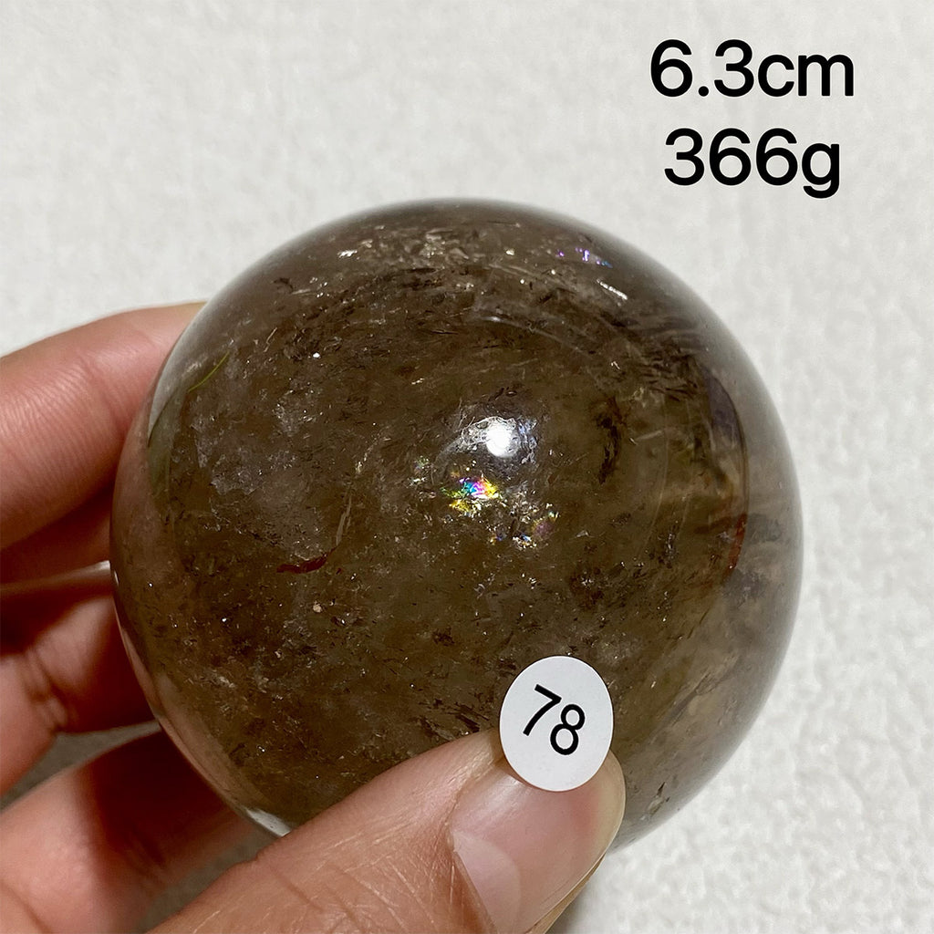 Natural Smoky Quartz Crystal Sphere