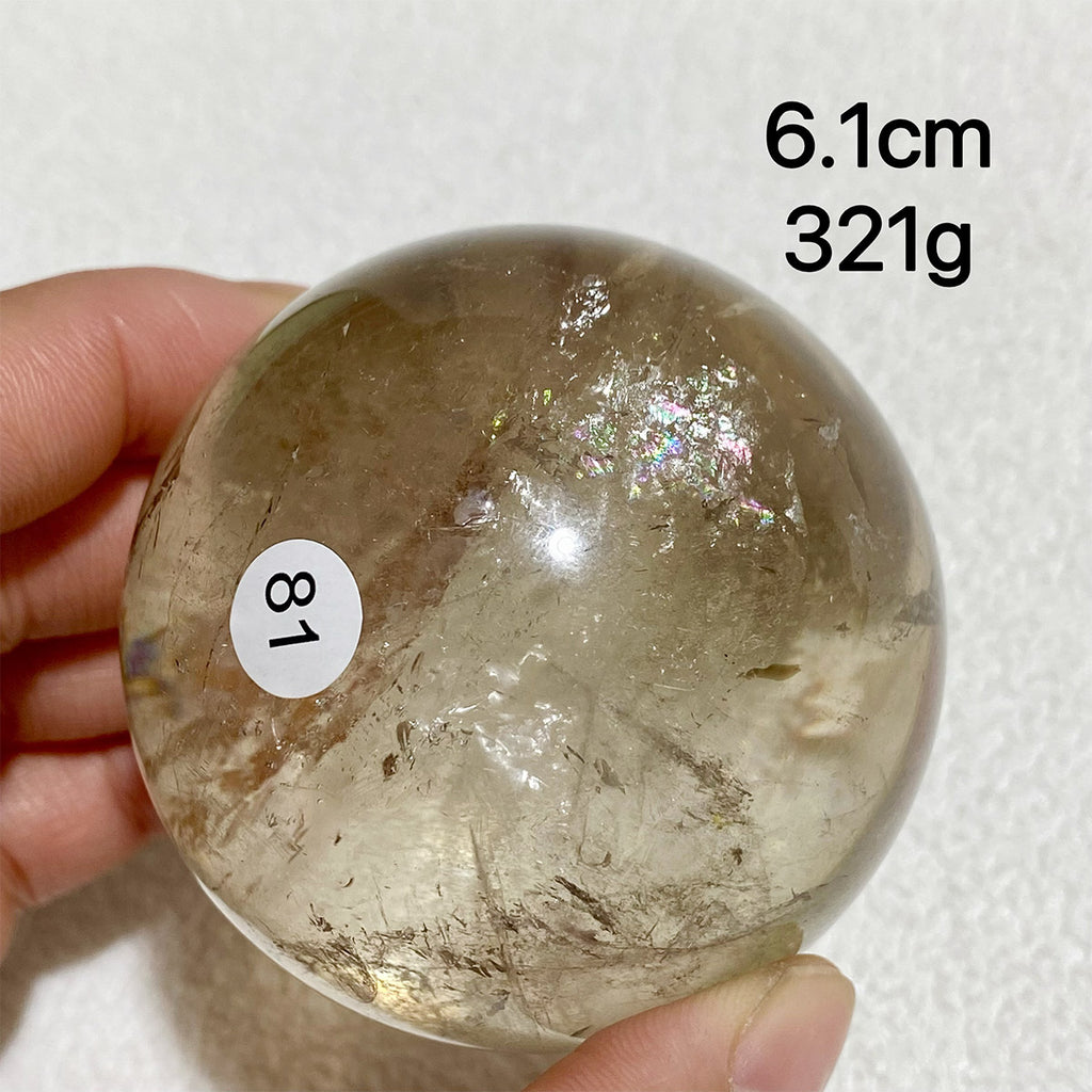 Natural Smokey Quartz Crystal Sphere