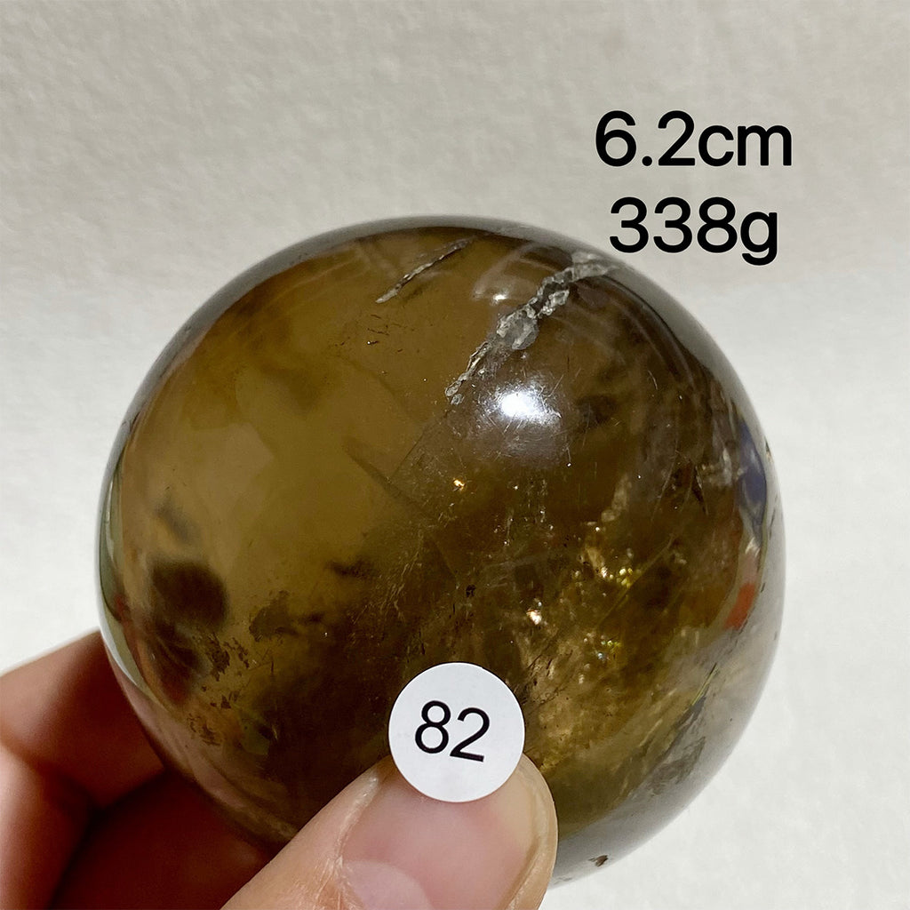 Natural Smokey Quartz Crystal Sphere