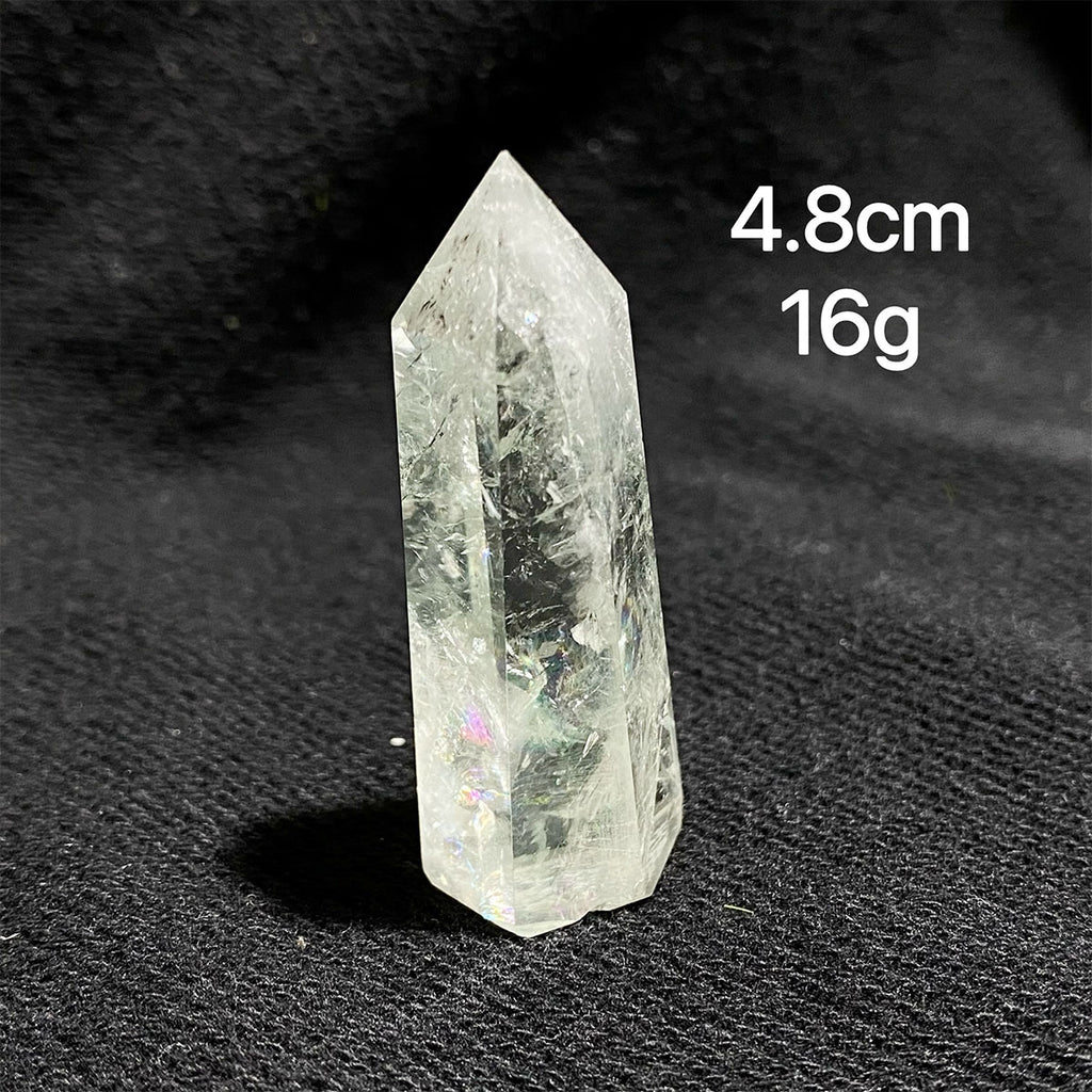 Natural Prasiolite Crystal Tower