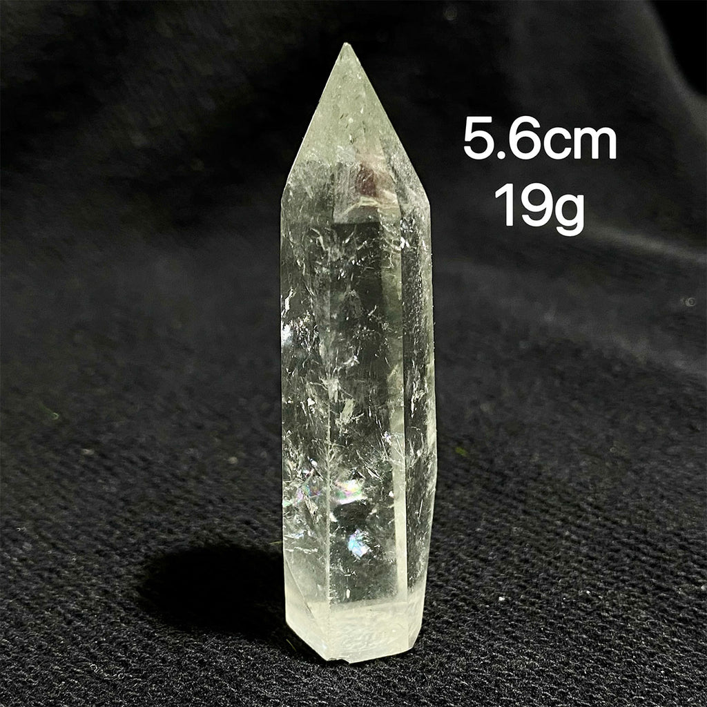 Natural Prasiolite Crystal Tower