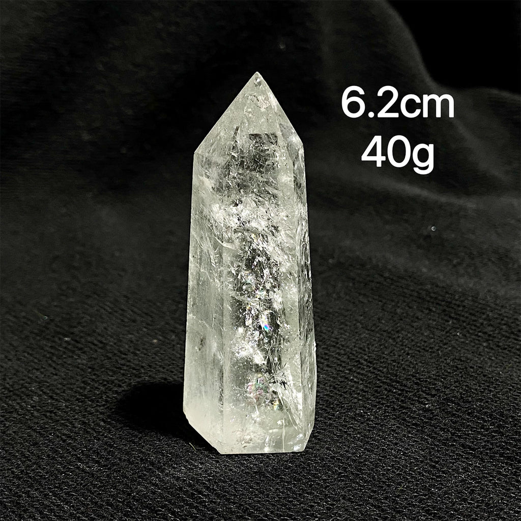 Natural Prasiolite Crystal Tower