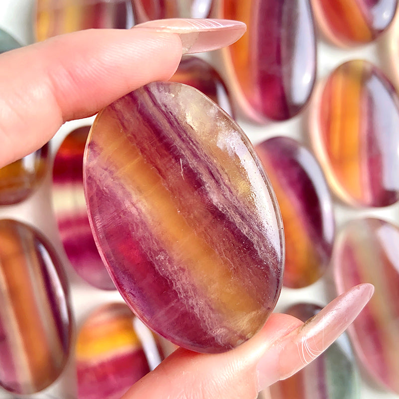 Candy Fluorite Palm Stone