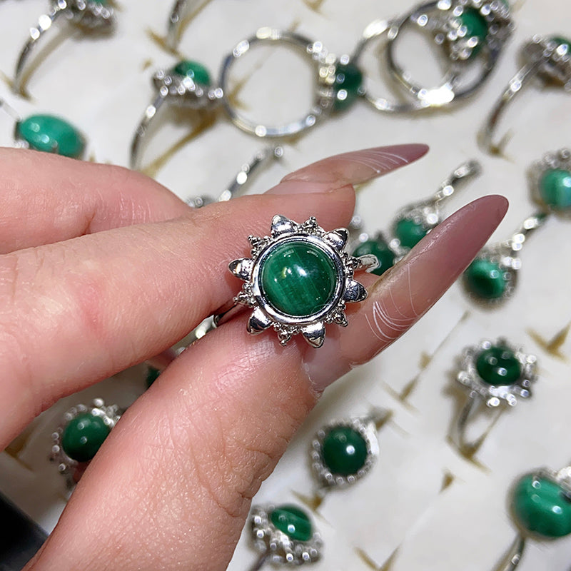 Malachite Adjustable Size Rings $10/10PCS