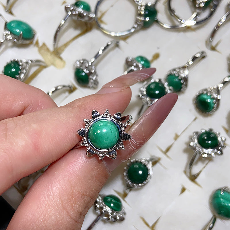 Malachite Adjustable Size Rings $10/10PCS