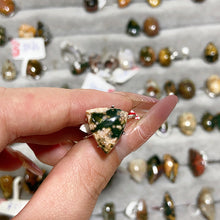 Load image into Gallery viewer, Ocean Jasper Adjustable Size S925 Rings