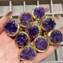 Load image into Gallery viewer, Amethyst Cluster Rings