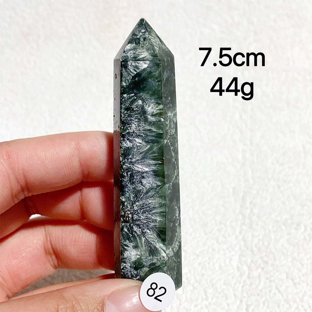 Natural Seraphinite Crystal Tower