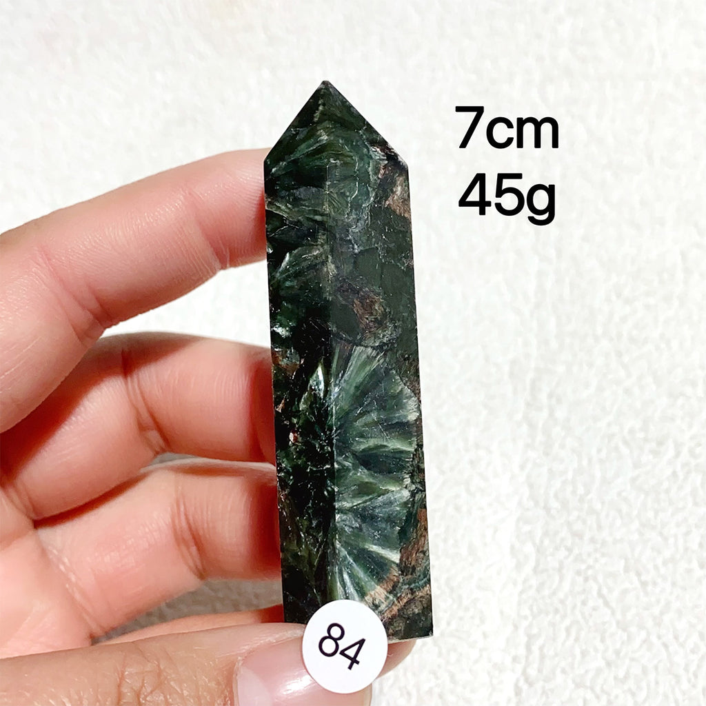 Natural Seraphinite Crystal Tower