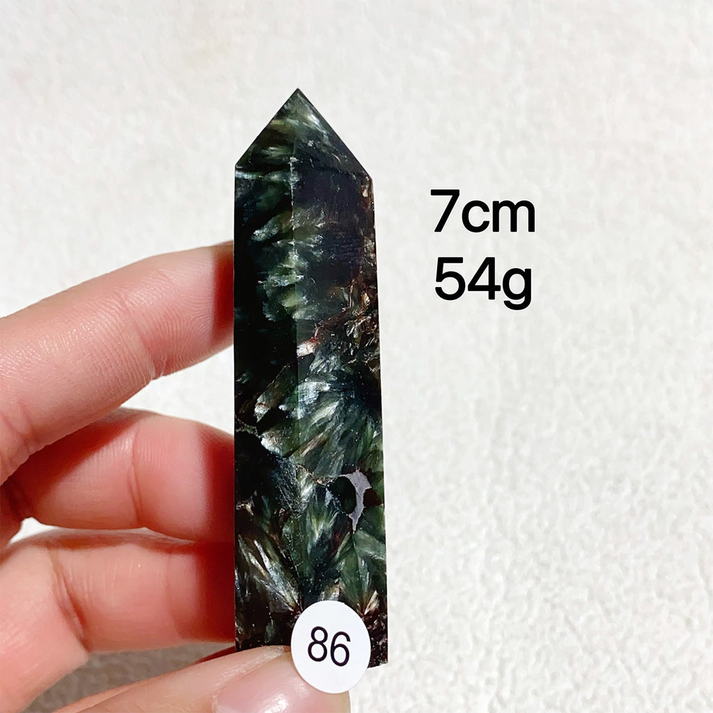 Natural Seraphinite Crystal Tower