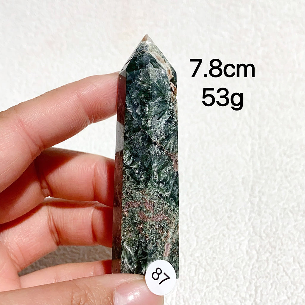 Natural Seraphinite Crystal Tower