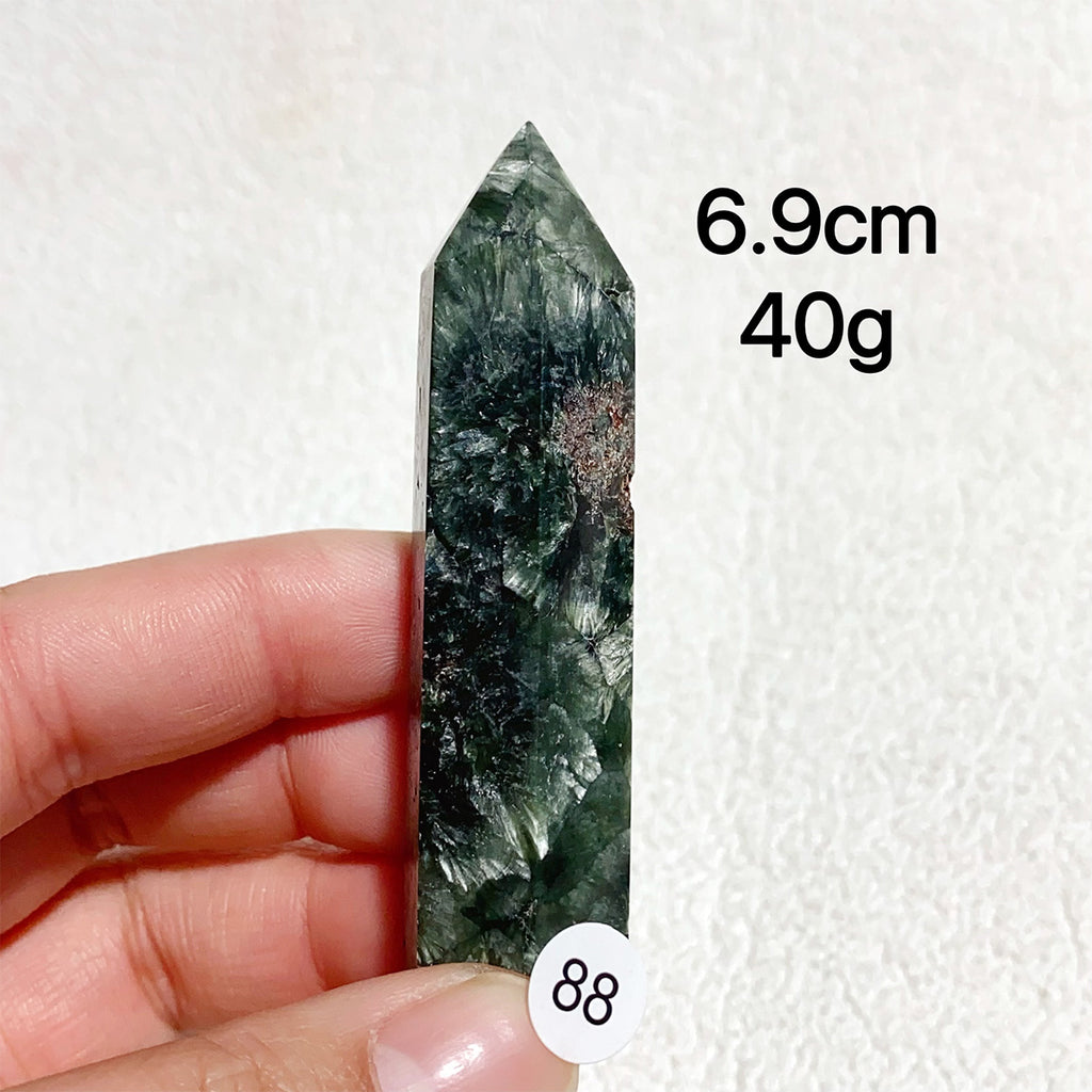 Natural Seraphinite Crystal Tower