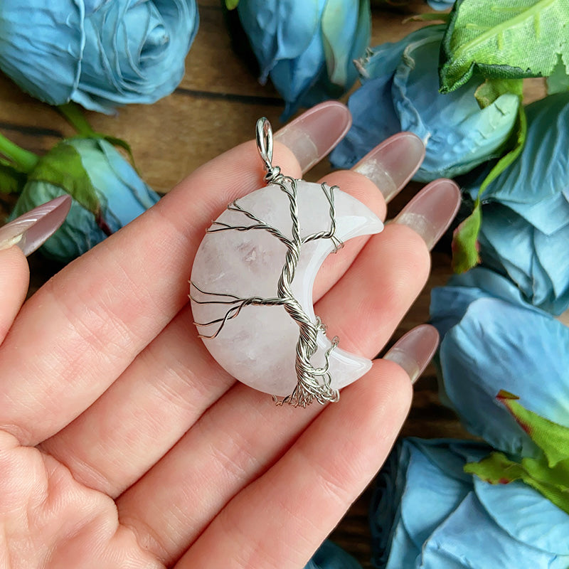 Tree Of Life Moon Pendants