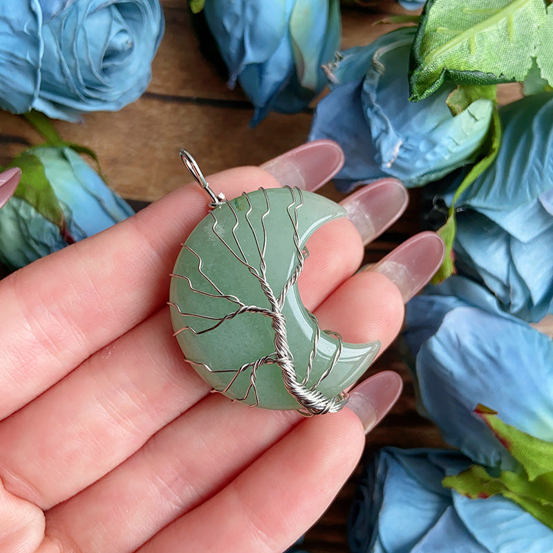 Tree Of Life Moon Pendants