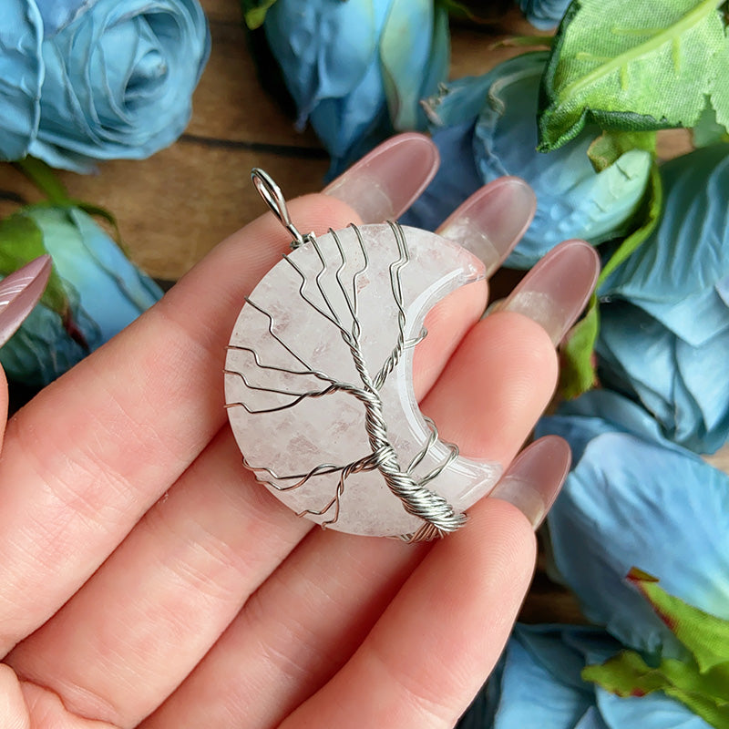 Tree Of Life Moon Pendants