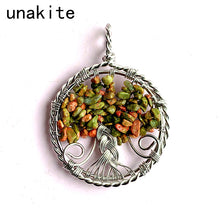 Load image into Gallery viewer, Different Materials Crystal Tree Of Life Pendants