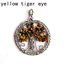 Load image into Gallery viewer, Different Materials Crystal Tree Of Life Pendants