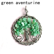 Load image into Gallery viewer, Different Materials Crystal Tree Of Life Pendants