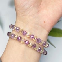 Load image into Gallery viewer, Amethyst With Citrine Beads Bracelet