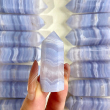 Load image into Gallery viewer, Beautiful Blue Lace Agate Tower / Point