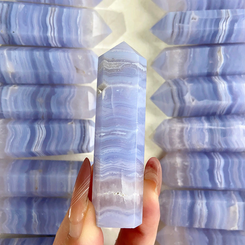 Beautiful Blue Lace Agate Tower / Point