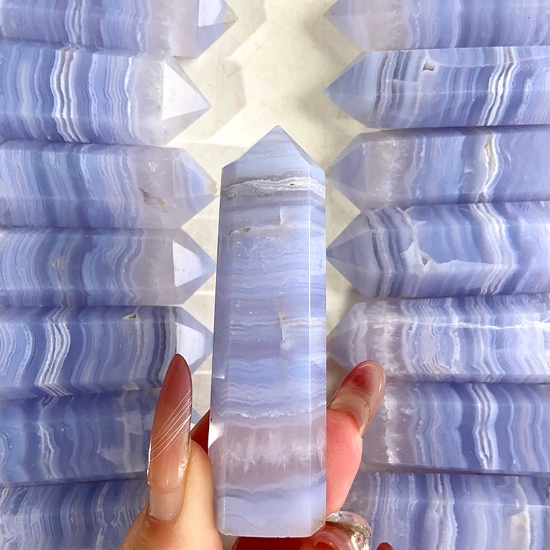 Beautiful Blue Lace Agate Tower / Point