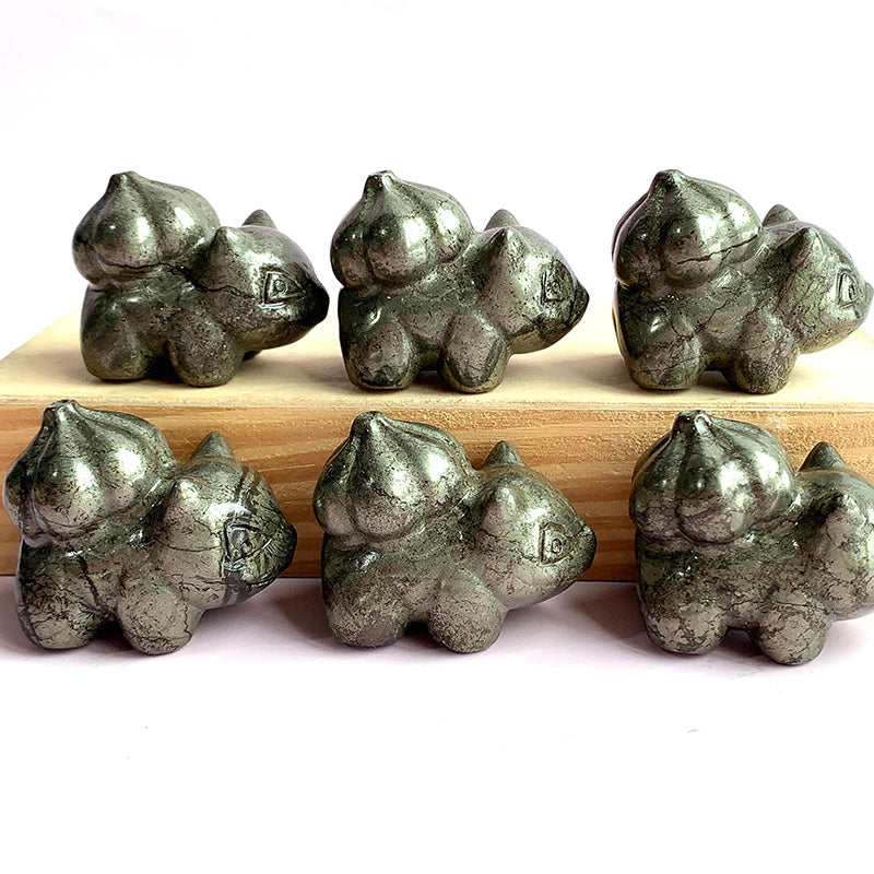 Pyrite Bulbasaur Carvings