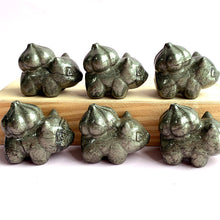 Load image into Gallery viewer, Pyrite Bulbasaur Carvings