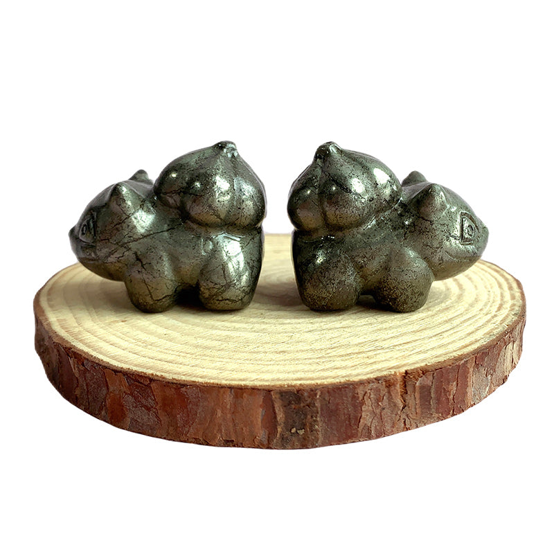 Pyrite Bulbasaur Carvings