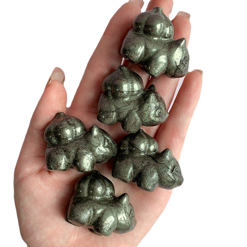 Pyrite Bulbasaur Carvings