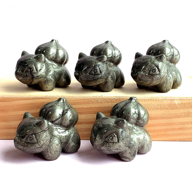 Pyrite Bulbasaur Carvings