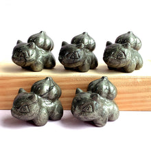 Load image into Gallery viewer, Pyrite Bulbasaur Carvings