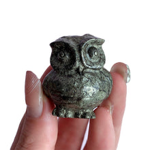 Load image into Gallery viewer, Pyrite Owl Carvings