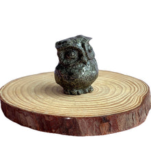 Load image into Gallery viewer, Pyrite Owl Carvings