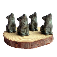 Load image into Gallery viewer, Pyrite Wolf Carvings