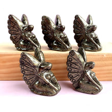 Load image into Gallery viewer, Pyrite Fairy Carvings