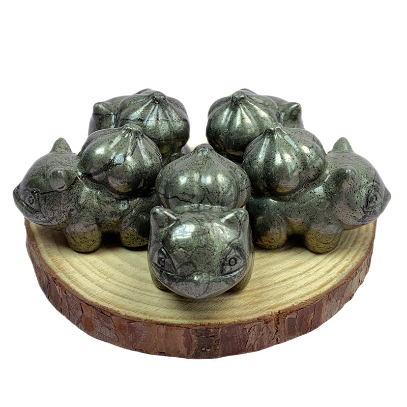 Pyrite Bulbasaur Carvings