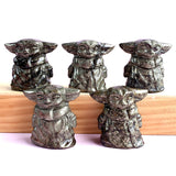 Pyrite Yoda Carvings