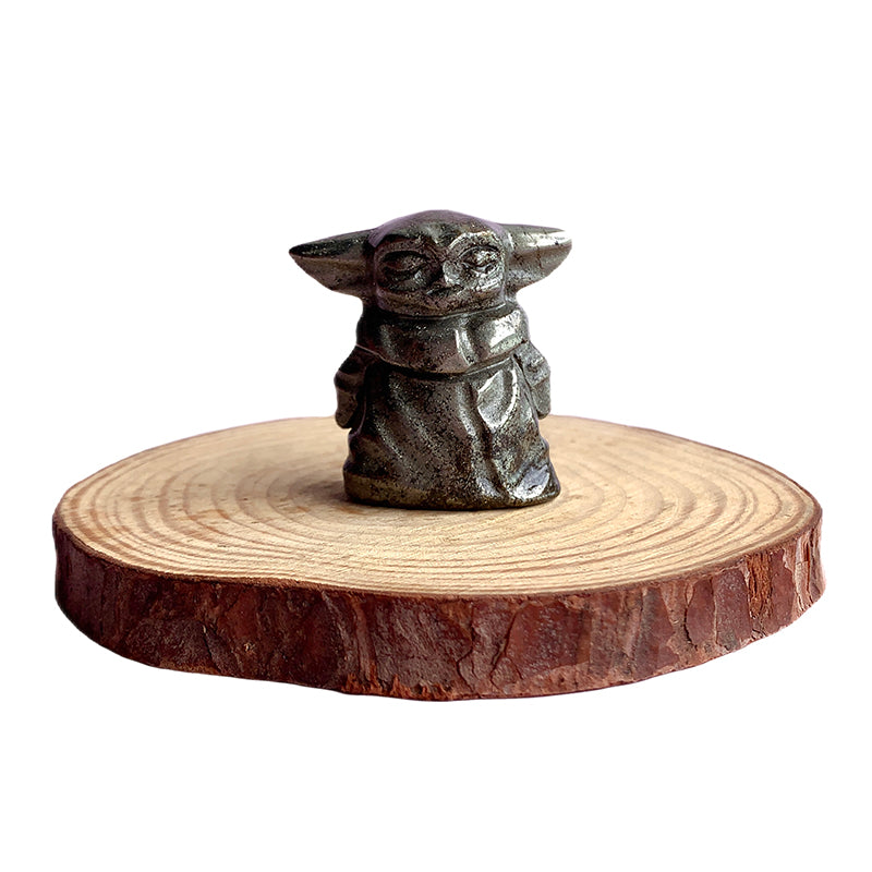 Pyrite Yoda Carvings