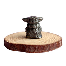 Load image into Gallery viewer, Pyrite Yoda Carvings