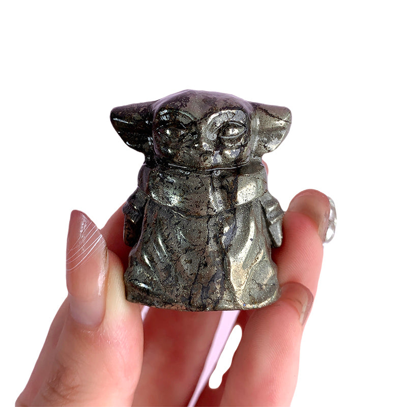 Pyrite Yoda Carvings