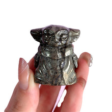 Load image into Gallery viewer, Pyrite Yoda Carvings