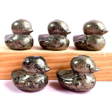 Load image into Gallery viewer, Pyrite Duck Carvings