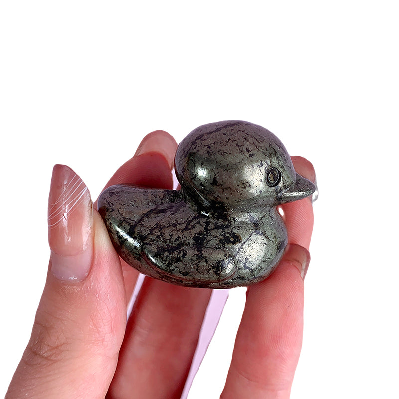 Pyrite Duck Carvings