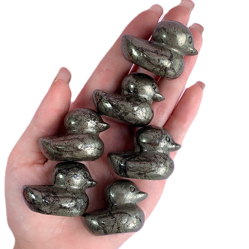 Pyrite Duck Carvings