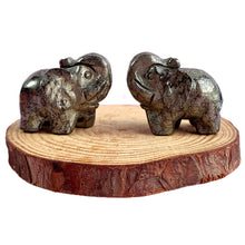 Load image into Gallery viewer, Pyrite Elephant Carvings